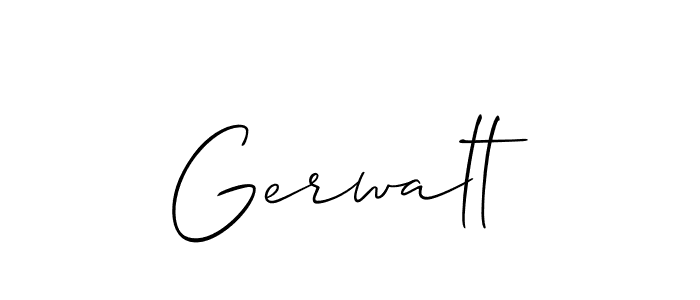 Also we have Gerwalt name is the best signature style. Create professional handwritten signature collection using Allison_Script autograph style. Gerwalt signature style 2 images and pictures png