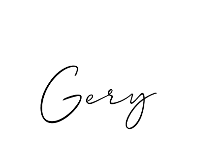 Also You can easily find your signature by using the search form. We will create Gery name handwritten signature images for you free of cost using Allison_Script sign style. Gery signature style 2 images and pictures png