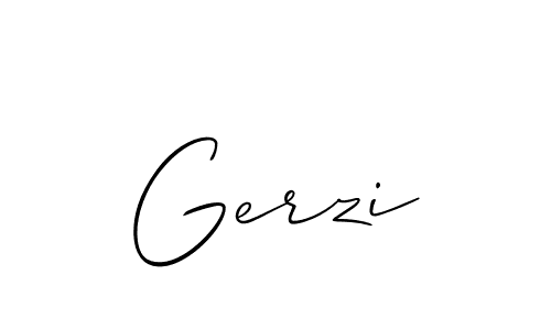 Make a beautiful signature design for name Gerzi. Use this online signature maker to create a handwritten signature for free. Gerzi signature style 2 images and pictures png