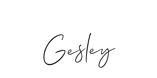 Similarly Allison_Script is the best handwritten signature design. Signature creator online .You can use it as an online autograph creator for name Gesley. Gesley signature style 2 images and pictures png