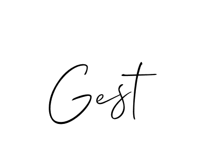 Make a short Gest signature style. Manage your documents anywhere anytime using Allison_Script. Create and add eSignatures, submit forms, share and send files easily. Gest signature style 2 images and pictures png