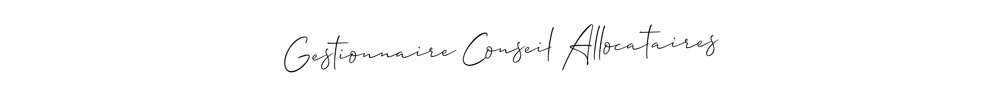 See photos of Gestionnaire Conseil Allocataires official signature by Spectra . Check more albums & portfolios. Read reviews & check more about Allison_Script font. Gestionnaire Conseil Allocataires signature style 2 images and pictures png