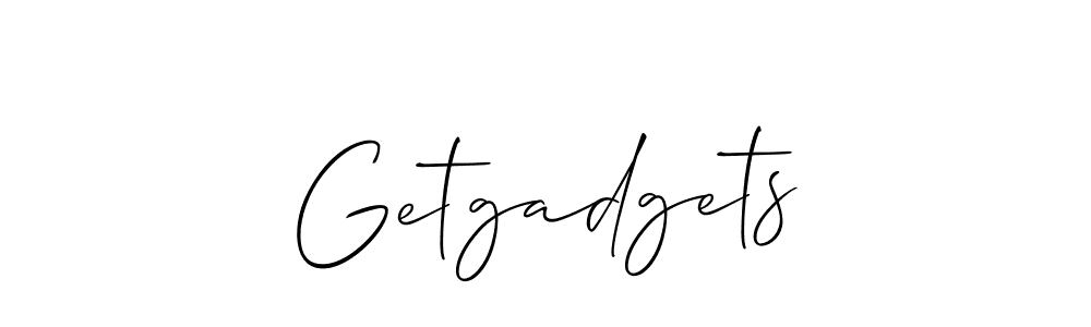 How to make Getgadgets signature? Allison_Script is a professional autograph style. Create handwritten signature for Getgadgets name. Getgadgets signature style 2 images and pictures png