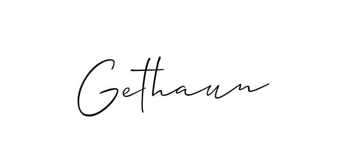 Best and Professional Signature Style for Gethaun. Allison_Script Best Signature Style Collection. Gethaun signature style 2 images and pictures png