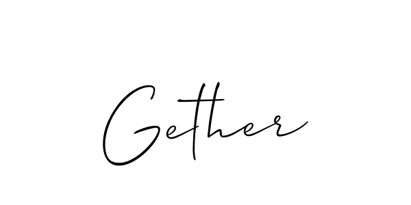 Best and Professional Signature Style for Gether. Allison_Script Best Signature Style Collection. Gether signature style 2 images and pictures png