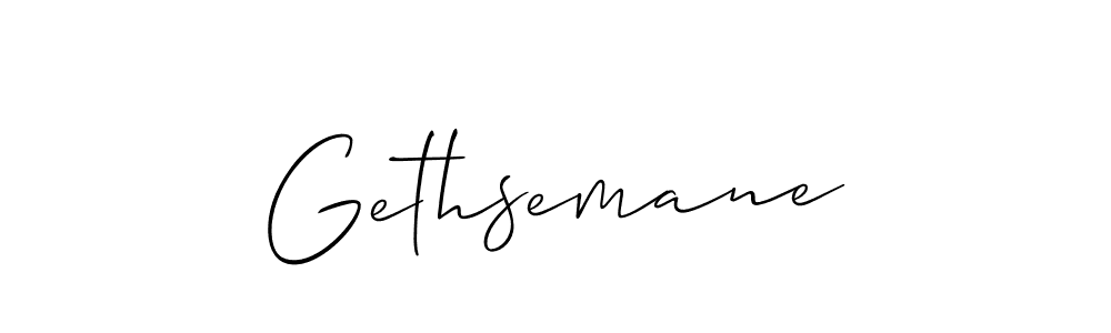 Design your own signature with our free online signature maker. With this signature software, you can create a handwritten (Allison_Script) signature for name Gethsemane. Gethsemane signature style 2 images and pictures png