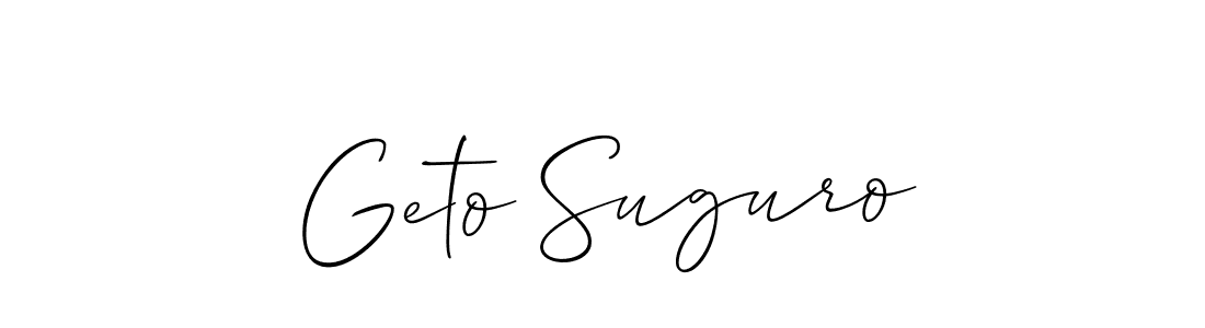 Best and Professional Signature Style for Geto Suguro. Allison_Script Best Signature Style Collection. Geto Suguro signature style 2 images and pictures png