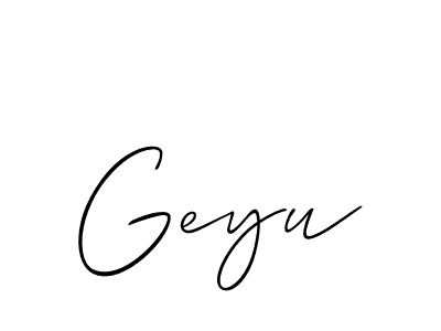 You can use this online signature creator to create a handwritten signature for the name Geyu. This is the best online autograph maker. Geyu signature style 2 images and pictures png