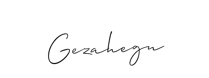 Also You can easily find your signature by using the search form. We will create Gezahegn name handwritten signature images for you free of cost using Allison_Script sign style. Gezahegn signature style 2 images and pictures png