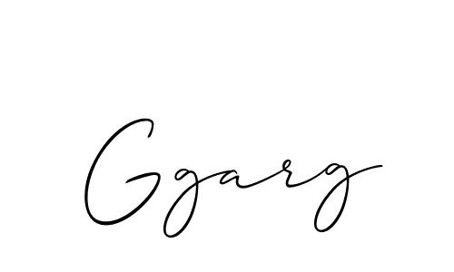How to make Ggarg signature? Allison_Script is a professional autograph style. Create handwritten signature for Ggarg name. Ggarg signature style 2 images and pictures png