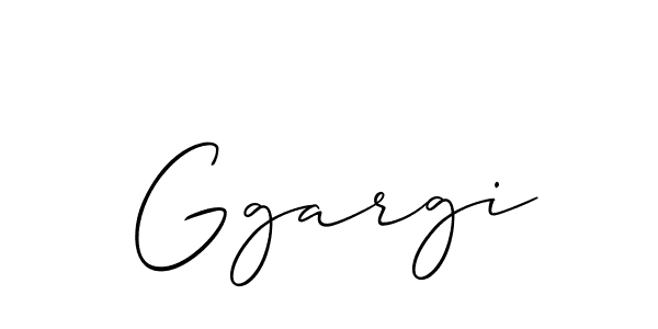 Use a signature maker to create a handwritten signature online. With this signature software, you can design (Allison_Script) your own signature for name Ggargi. Ggargi signature style 2 images and pictures png
