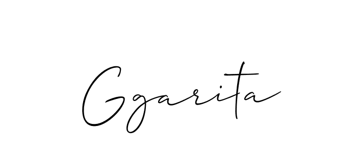 Ggarita stylish signature style. Best Handwritten Sign (Allison_Script) for my name. Handwritten Signature Collection Ideas for my name Ggarita. Ggarita signature style 2 images and pictures png