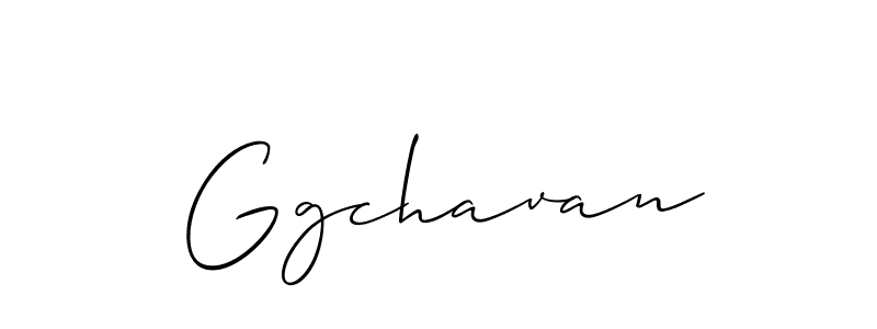 Make a beautiful signature design for name Ggchavan. With this signature (Allison_Script) style, you can create a handwritten signature for free. Ggchavan signature style 2 images and pictures png
