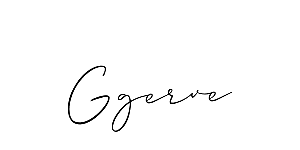 It looks lik you need a new signature style for name Ggerve. Design unique handwritten (Allison_Script) signature with our free signature maker in just a few clicks. Ggerve signature style 2 images and pictures png