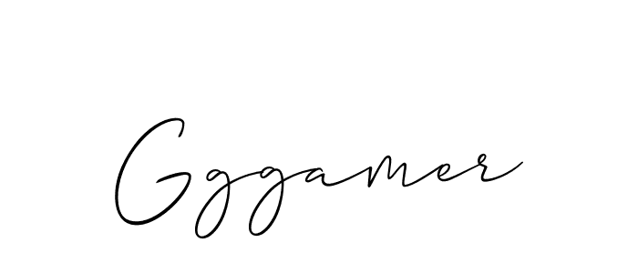 Make a beautiful signature design for name Gggamer. With this signature (Allison_Script) style, you can create a handwritten signature for free. Gggamer signature style 2 images and pictures png