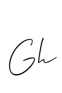 It looks lik you need a new signature style for name Gh. Design unique handwritten (Allison_Script) signature with our free signature maker in just a few clicks. Gh signature style 2 images and pictures png