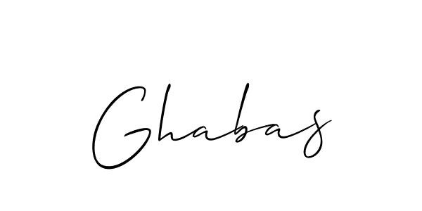 Best and Professional Signature Style for Ghabas. Allison_Script Best Signature Style Collection. Ghabas signature style 2 images and pictures png