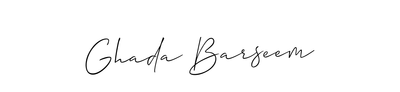 if you are searching for the best signature style for your name Ghada Barseem. so please give up your signature search. here we have designed multiple signature styles  using Allison_Script. Ghada Barseem signature style 2 images and pictures png