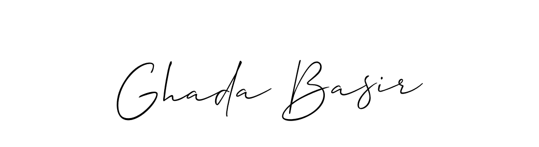 Also You can easily find your signature by using the search form. We will create Ghada Basir name handwritten signature images for you free of cost using Allison_Script sign style. Ghada Basir signature style 2 images and pictures png