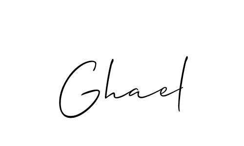 if you are searching for the best signature style for your name Ghael. so please give up your signature search. here we have designed multiple signature styles  using Allison_Script. Ghael signature style 2 images and pictures png