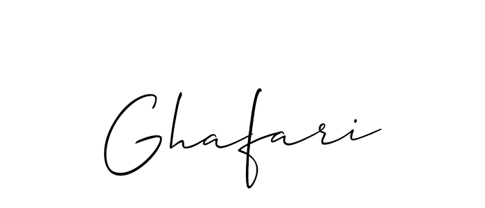 Ghafari stylish signature style. Best Handwritten Sign (Allison_Script) for my name. Handwritten Signature Collection Ideas for my name Ghafari. Ghafari signature style 2 images and pictures png