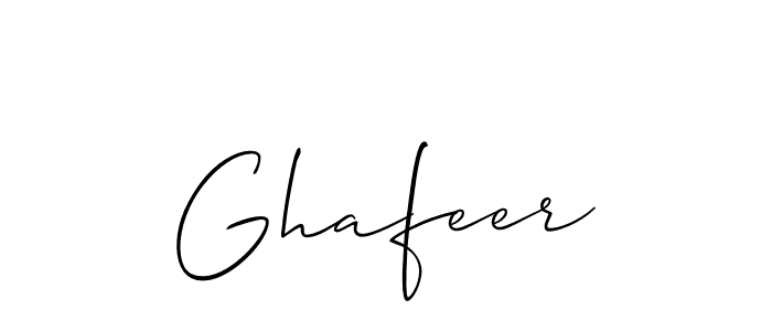 You should practise on your own different ways (Allison_Script) to write your name (Ghafeer) in signature. don't let someone else do it for you. Ghafeer signature style 2 images and pictures png