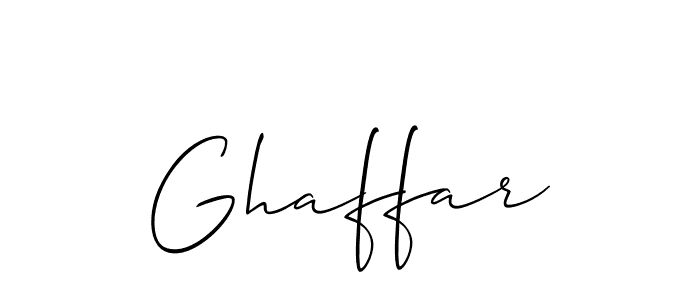if you are searching for the best signature style for your name Ghaffar. so please give up your signature search. here we have designed multiple signature styles  using Allison_Script. Ghaffar signature style 2 images and pictures png