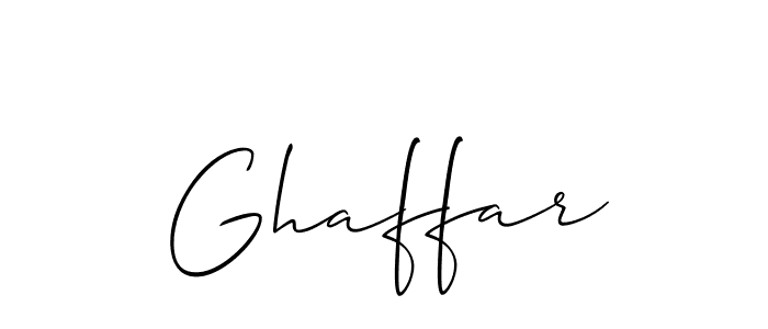 if you are searching for the best signature style for your name Ghaffar. so please give up your signature search. here we have designed multiple signature styles  using Allison_Script. Ghaffar signature style 2 images and pictures png