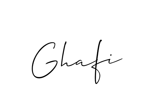 Allison_Script is a professional signature style that is perfect for those who want to add a touch of class to their signature. It is also a great choice for those who want to make their signature more unique. Get Ghafi name to fancy signature for free. Ghafi signature style 2 images and pictures png