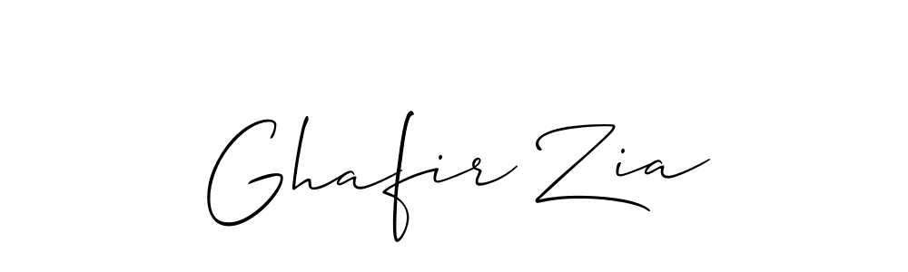 if you are searching for the best signature style for your name Ghafir Zia. so please give up your signature search. here we have designed multiple signature styles  using Allison_Script. Ghafir Zia signature style 2 images and pictures png