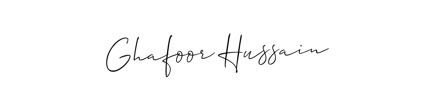 Make a beautiful signature design for name Ghafoor Hussain. Use this online signature maker to create a handwritten signature for free. Ghafoor Hussain signature style 2 images and pictures png