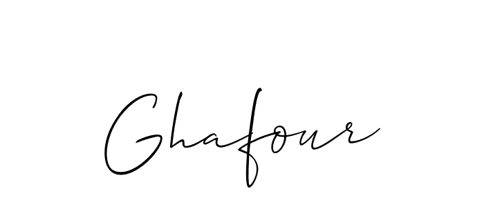 How to make Ghafour signature? Allison_Script is a professional autograph style. Create handwritten signature for Ghafour name. Ghafour signature style 2 images and pictures png