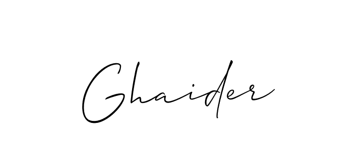 It looks lik you need a new signature style for name Ghaider. Design unique handwritten (Allison_Script) signature with our free signature maker in just a few clicks. Ghaider signature style 2 images and pictures png