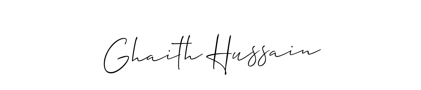 Also You can easily find your signature by using the search form. We will create Ghaith Hussain name handwritten signature images for you free of cost using Allison_Script sign style. Ghaith Hussain signature style 2 images and pictures png