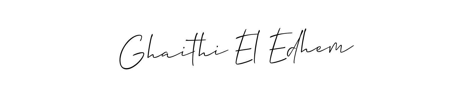 Make a beautiful signature design for name Ghaithi El Edhem. Use this online signature maker to create a handwritten signature for free. Ghaithi El Edhem signature style 2 images and pictures png