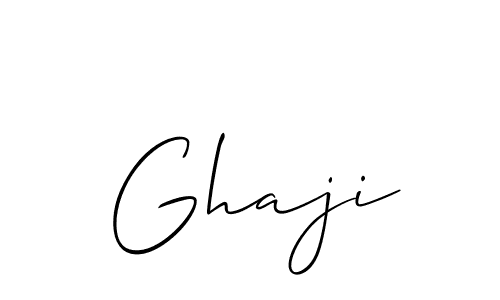 How to make Ghaji signature? Allison_Script is a professional autograph style. Create handwritten signature for Ghaji name. Ghaji signature style 2 images and pictures png
