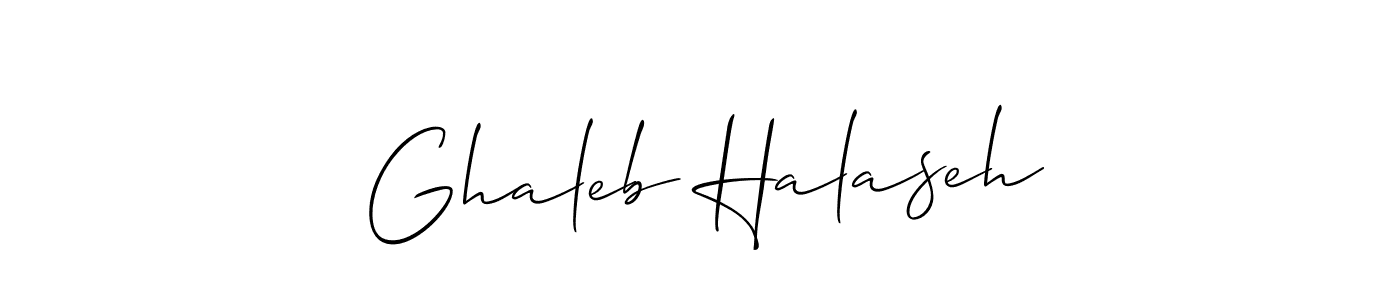 Create a beautiful signature design for name Ghaleb Halaseh. With this signature (Allison_Script) fonts, you can make a handwritten signature for free. Ghaleb Halaseh signature style 2 images and pictures png