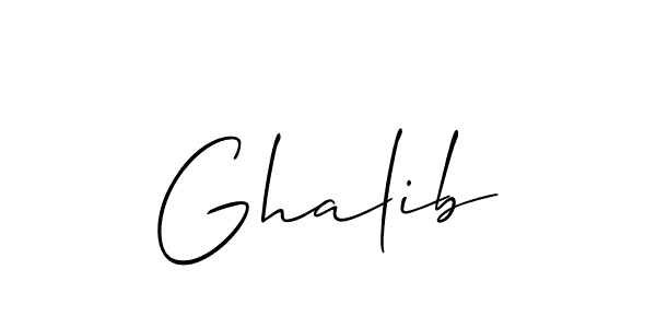 How to Draw Ghalib signature style? Allison_Script is a latest design signature styles for name Ghalib. Ghalib signature style 2 images and pictures png