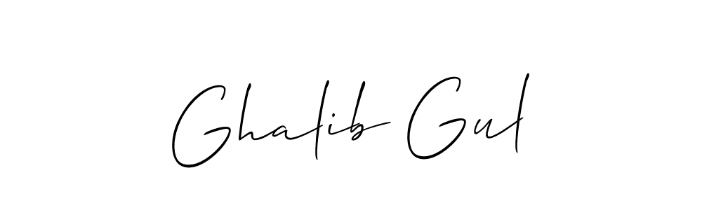 Create a beautiful signature design for name Ghalib Gul. With this signature (Allison_Script) fonts, you can make a handwritten signature for free. Ghalib Gul signature style 2 images and pictures png