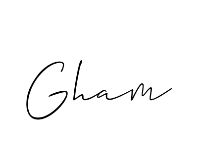 Best and Professional Signature Style for Gham. Allison_Script Best Signature Style Collection. Gham signature style 2 images and pictures png