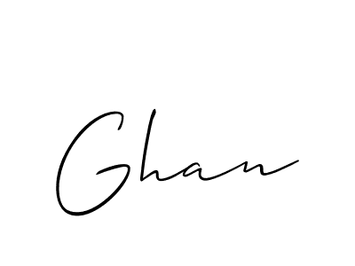 It looks lik you need a new signature style for name Ghan. Design unique handwritten (Allison_Script) signature with our free signature maker in just a few clicks. Ghan signature style 2 images and pictures png