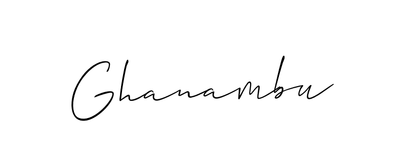 Similarly Allison_Script is the best handwritten signature design. Signature creator online .You can use it as an online autograph creator for name Ghanambu. Ghanambu signature style 2 images and pictures png
