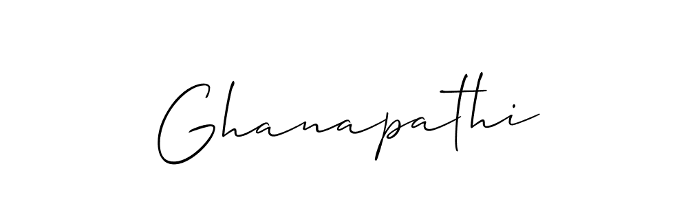 Also we have Ghanapathi name is the best signature style. Create professional handwritten signature collection using Allison_Script autograph style. Ghanapathi signature style 2 images and pictures png