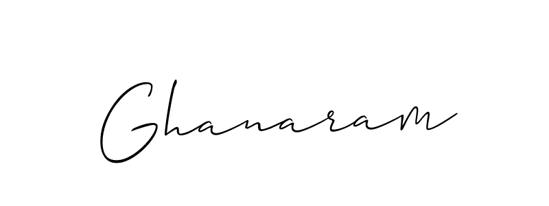 Also we have Ghanaram name is the best signature style. Create professional handwritten signature collection using Allison_Script autograph style. Ghanaram signature style 2 images and pictures png