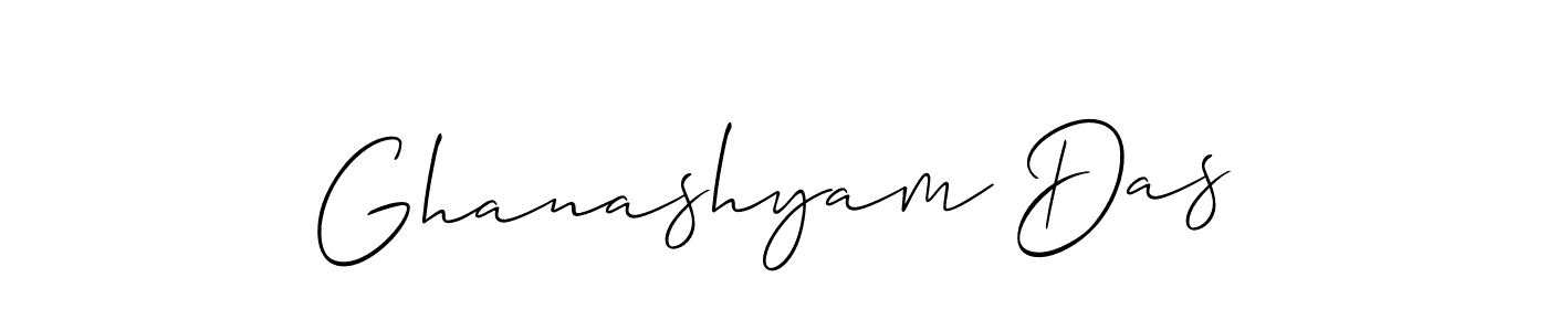 You should practise on your own different ways (Allison_Script) to write your name (Ghanashyam Das) in signature. don't let someone else do it for you. Ghanashyam Das signature style 2 images and pictures png