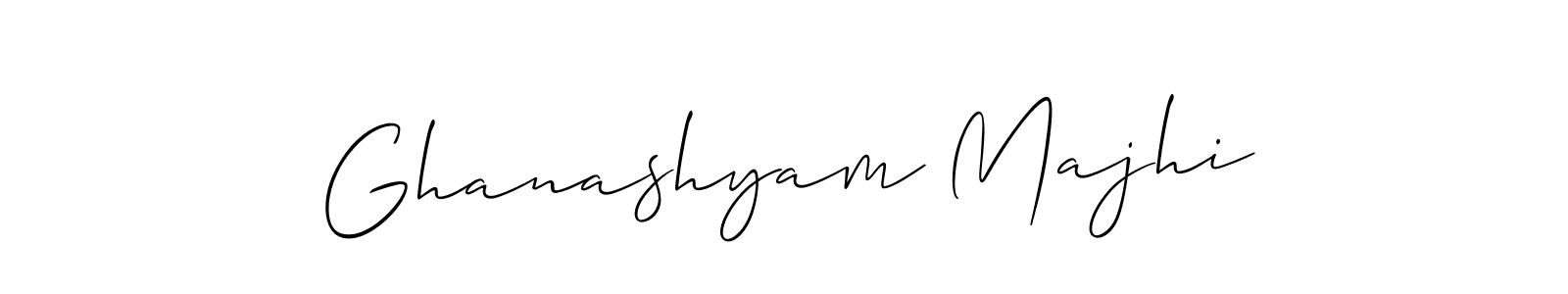 Ghanashyam Majhi stylish signature style. Best Handwritten Sign (Allison_Script) for my name. Handwritten Signature Collection Ideas for my name Ghanashyam Majhi. Ghanashyam Majhi signature style 2 images and pictures png