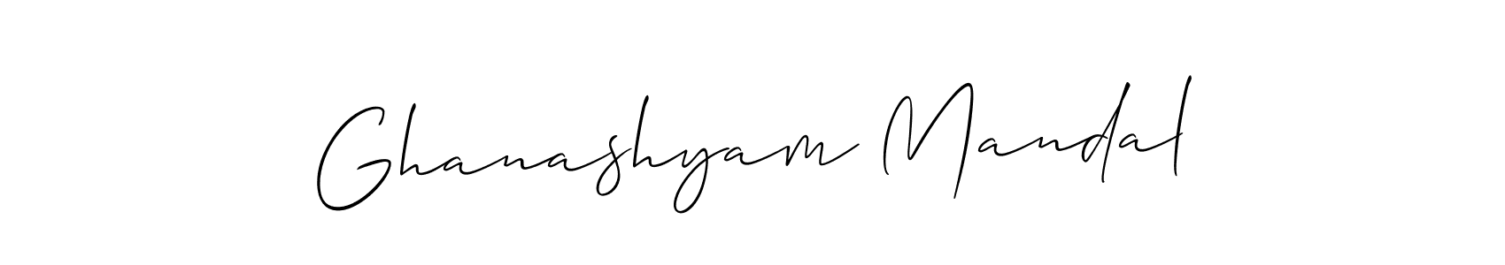 Also You can easily find your signature by using the search form. We will create Ghanashyam Mandal name handwritten signature images for you free of cost using Allison_Script sign style. Ghanashyam Mandal signature style 2 images and pictures png