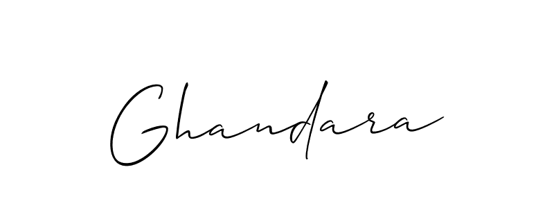 Ghandara stylish signature style. Best Handwritten Sign (Allison_Script) for my name. Handwritten Signature Collection Ideas for my name Ghandara. Ghandara signature style 2 images and pictures png