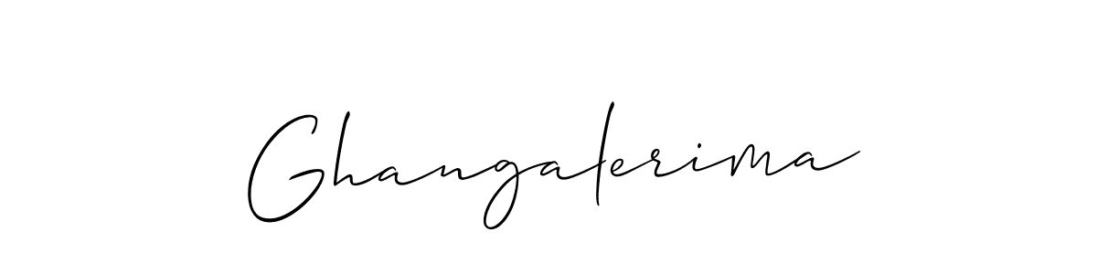 How to make Ghangalerima name signature. Use Allison_Script style for creating short signs online. This is the latest handwritten sign. Ghangalerima signature style 2 images and pictures png