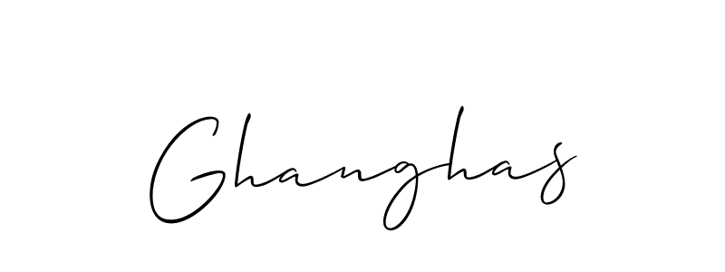 It looks lik you need a new signature style for name Ghanghas. Design unique handwritten (Allison_Script) signature with our free signature maker in just a few clicks. Ghanghas signature style 2 images and pictures png